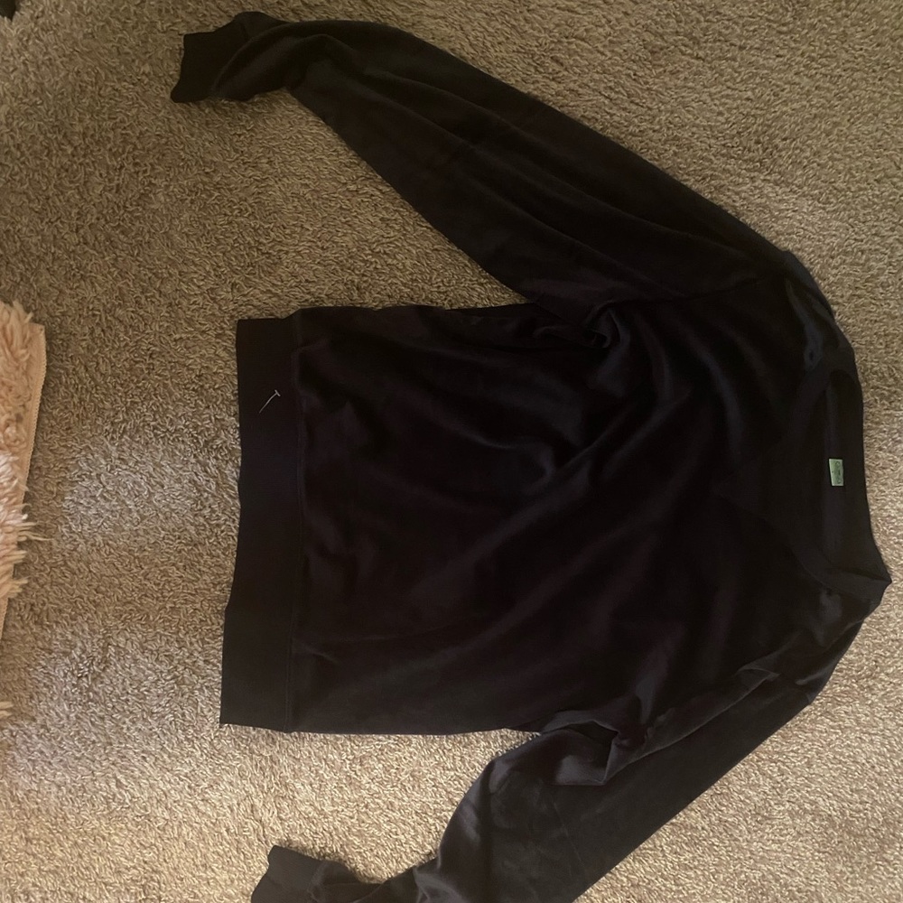 dark blue velvet sleepwear top